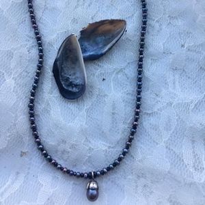 101: Dark Pearl Necklace